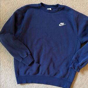 Nike Men's Deep Blue Crewneck Sweatshirt